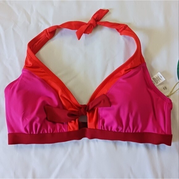 Mynah Colorful Bikini Halter Top Size 16W - Picture 1 of 6